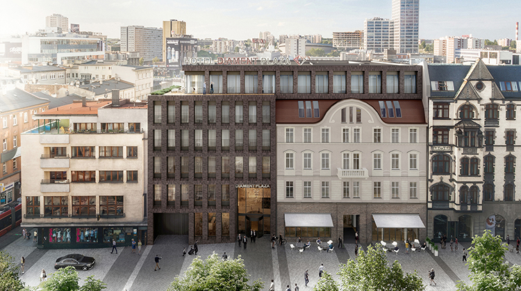 wizualizacja plaza katowice